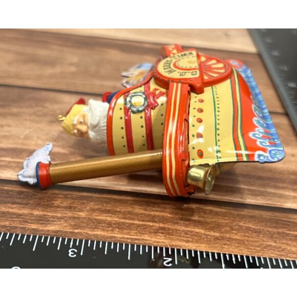 1998 HALLMARK ORNAMENT QX6196 CRUISING INTO CHRISTMAS TIN BY KEN CROW SANTA BOAT - Picture 7 of 9